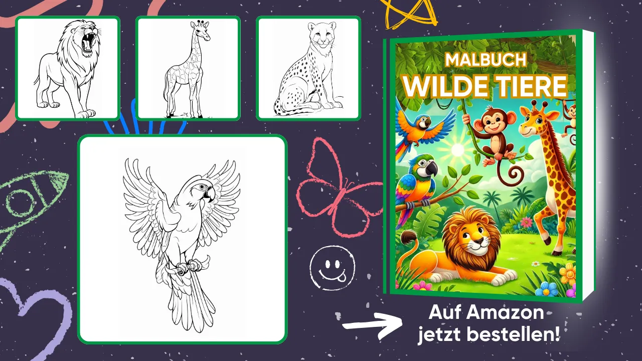 Malbuch Tiere