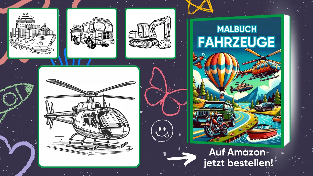 Malbuch Fahrzeuge