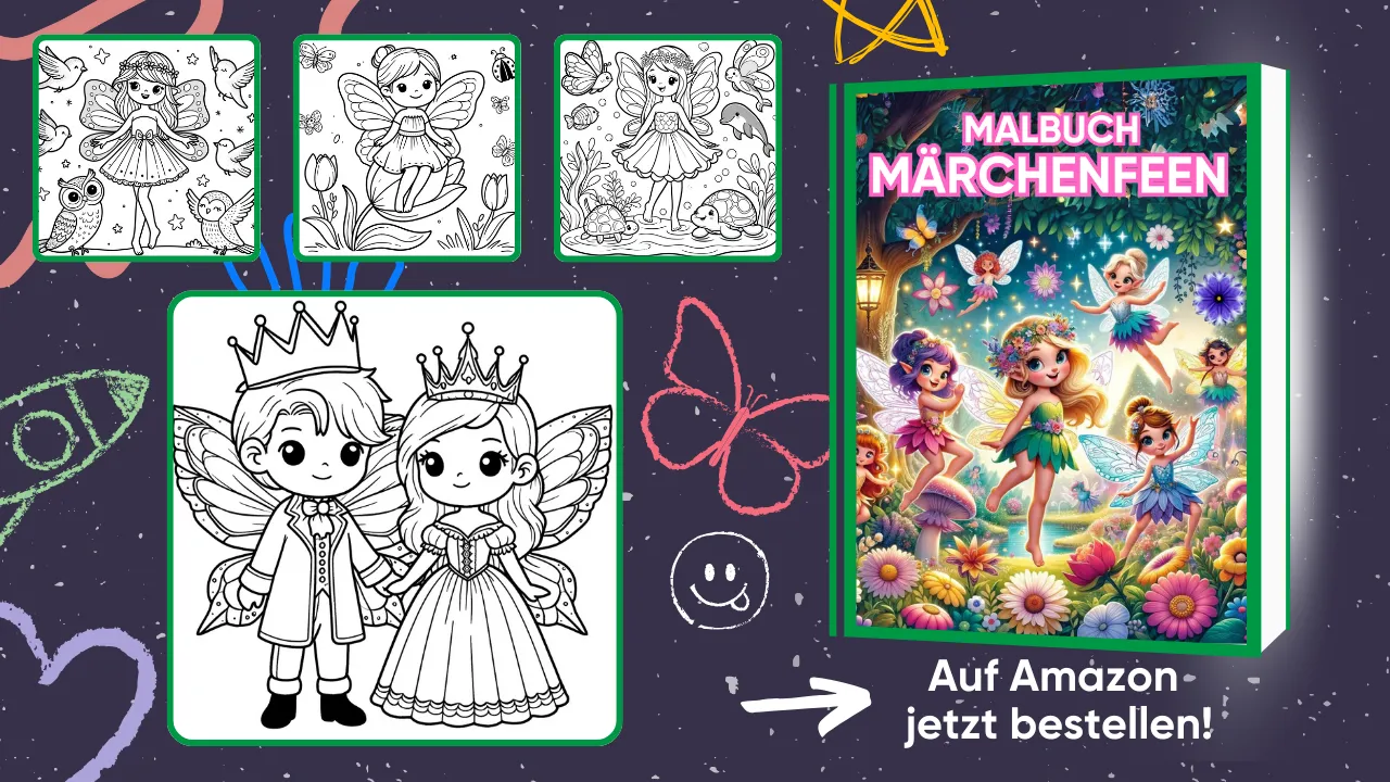 Malbuch Märchenfeen